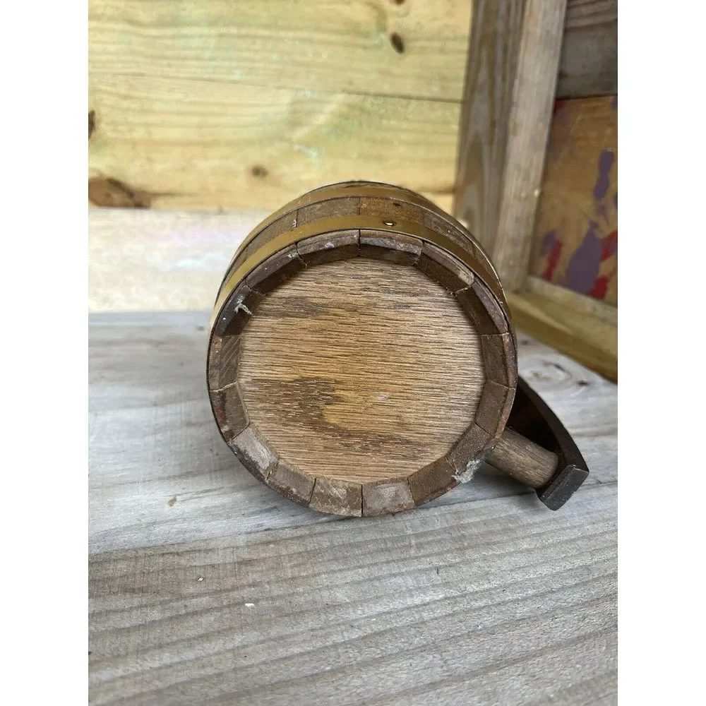 Vintage‎ Schlitz Wood Beer Barrel Mug Keg
